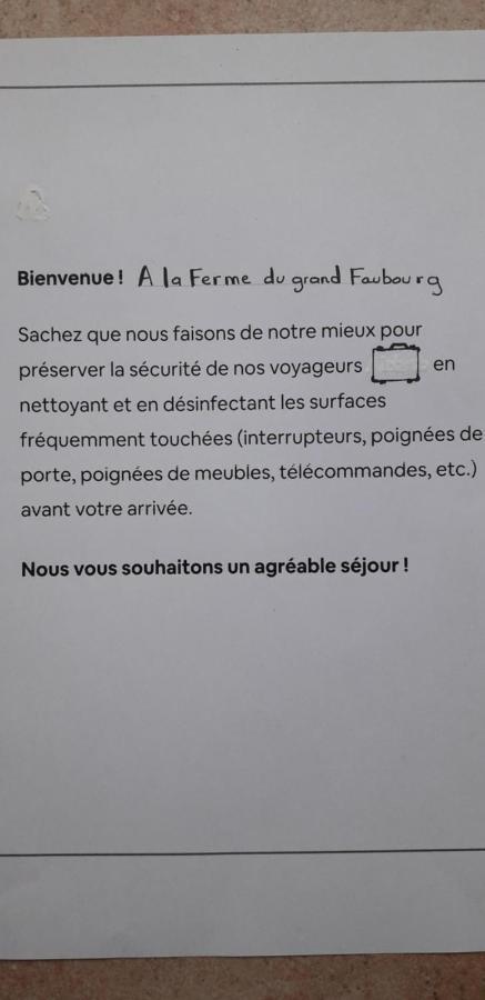 Bed & Breakfast La Ferme Du Grand Faubourg *